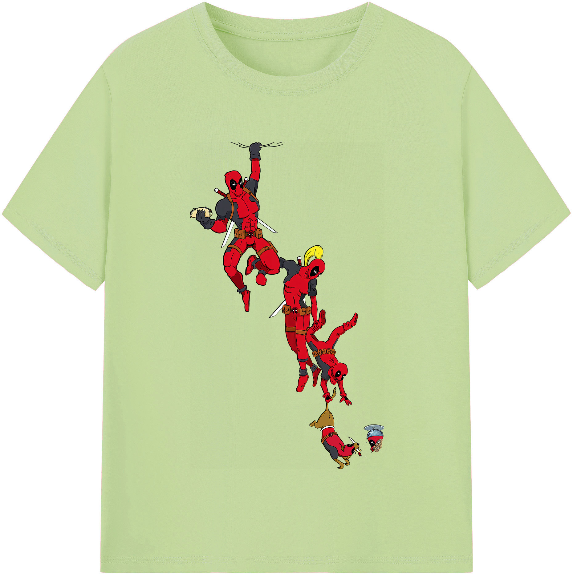 （画像用） Deadpool デッドプール 綿100％半袖Tシャツ（フロントプリント）